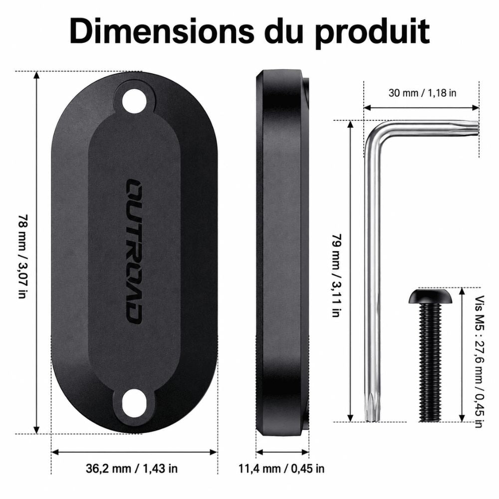 DELCRY OUTROAD™ Support Antivol Caché Compatible avec Samsung Galaxy SmartTag2