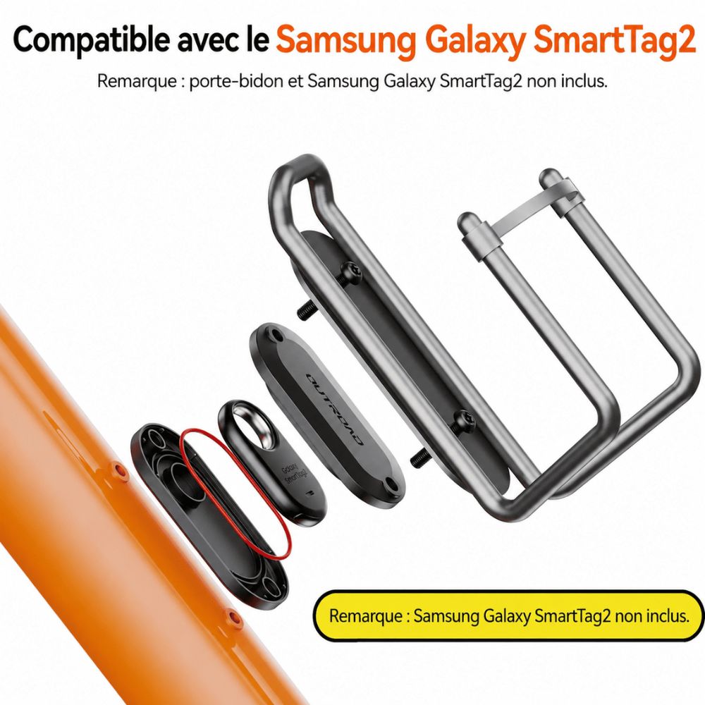 DELCRY OUTROAD™ Support Antivol Caché Compatible avec Samsung Galaxy SmartTag2