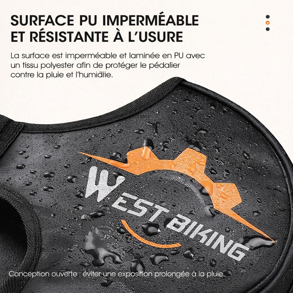 Housse pédalier vélo haute protection