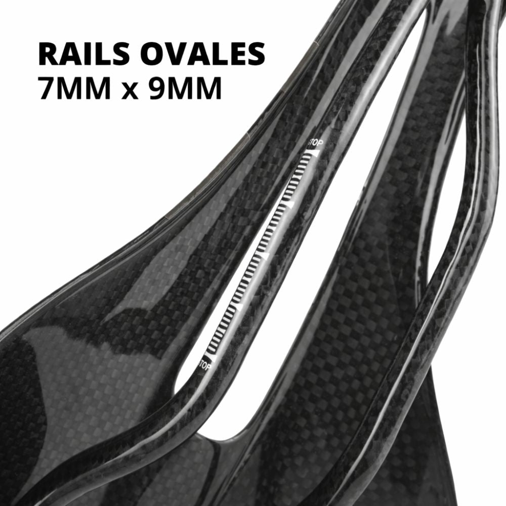 Delcry WALGUN - Selle Vélo Carbone 143 mm