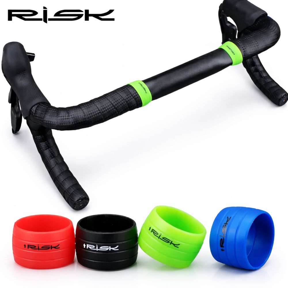 RISK - Anneaux Silicone Antidérapants Guidon Vélo RISK (2 pcs)