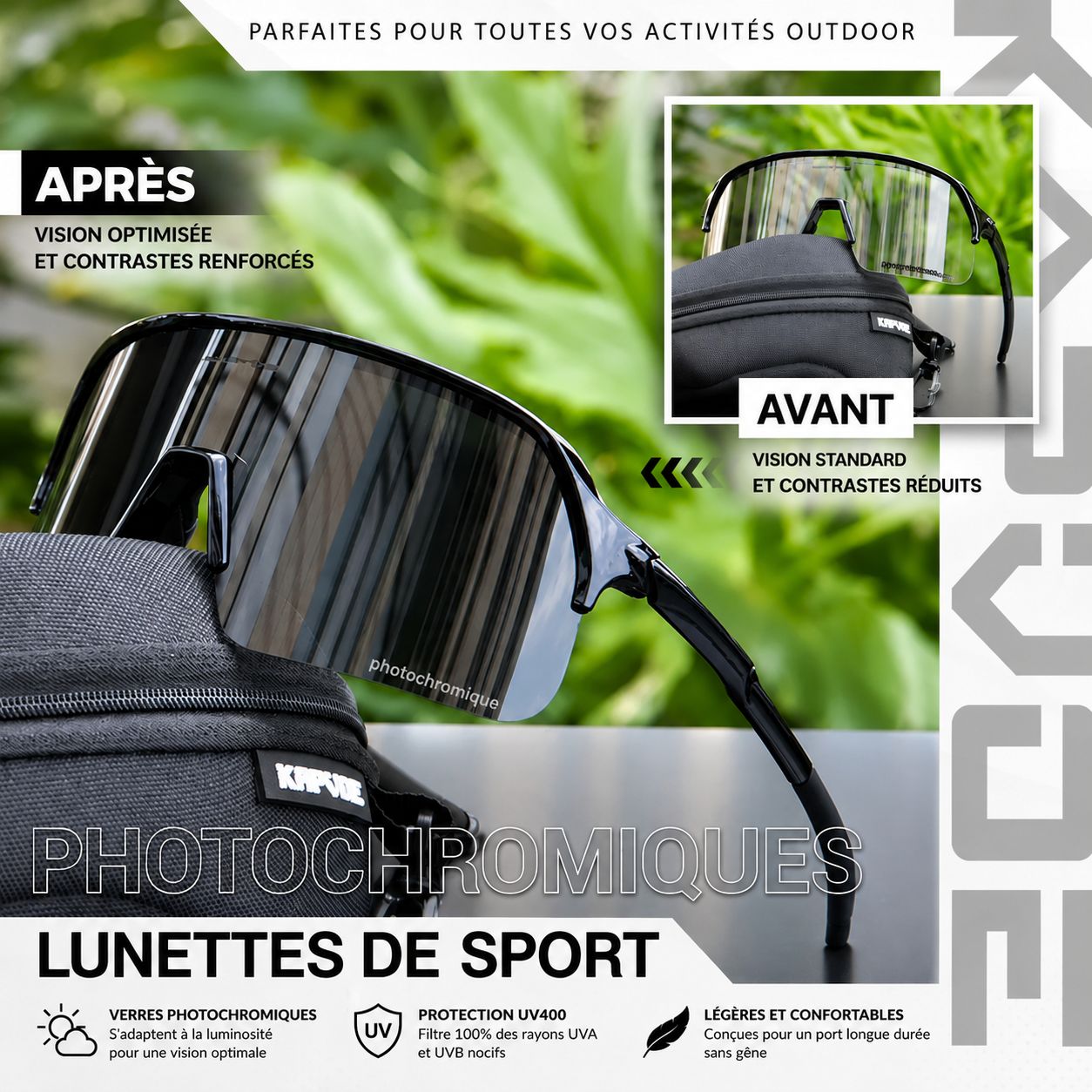 KAPVOE Z2 - Lunettes photochromiques