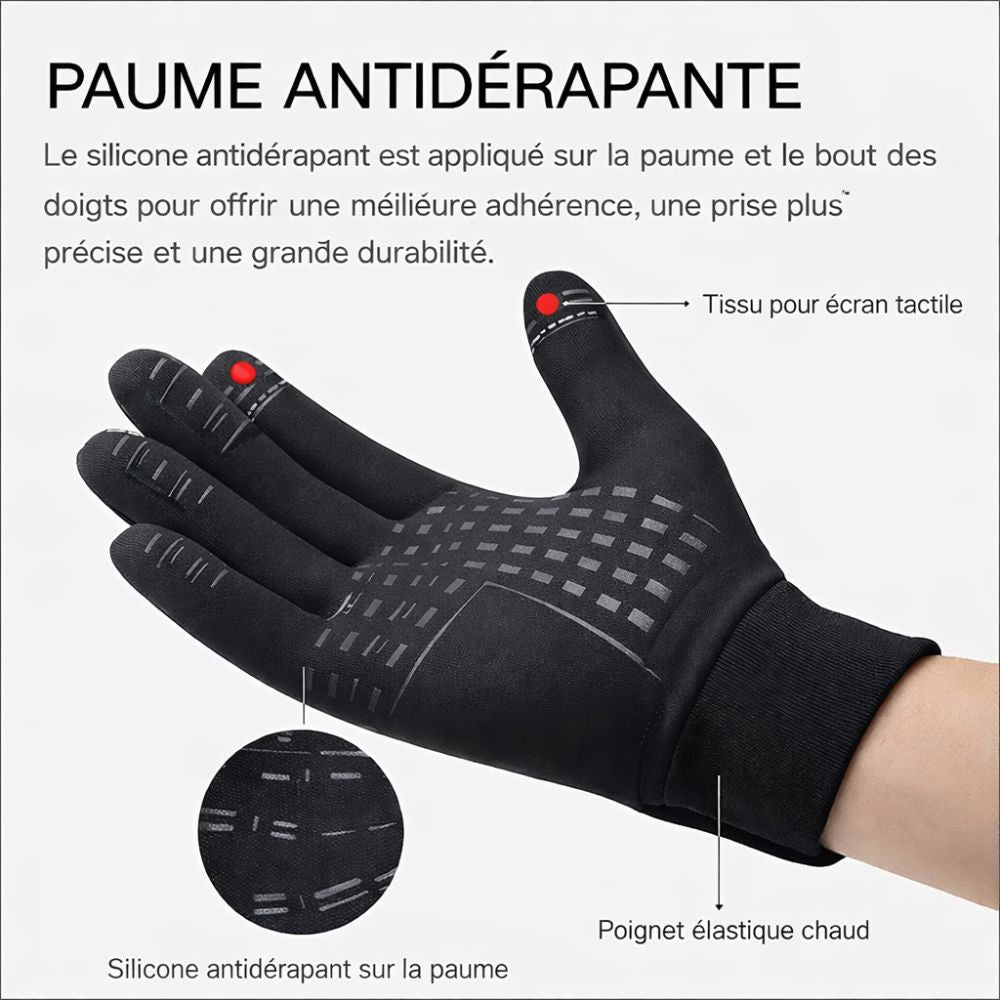 Delcry - Gants Tactiles Antidérapants