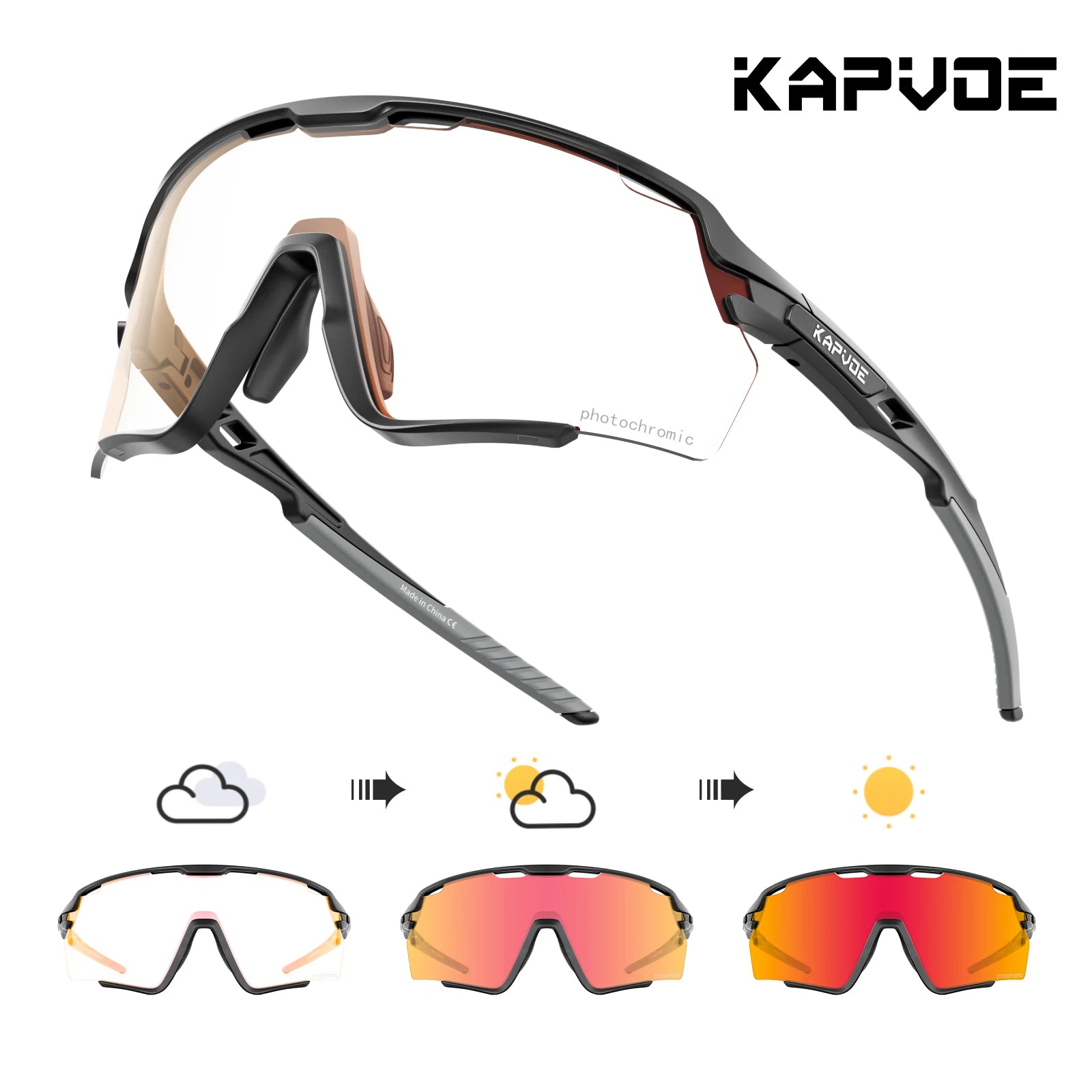 Kapvoe NK1 pro - Lunettes Photochromique UV400